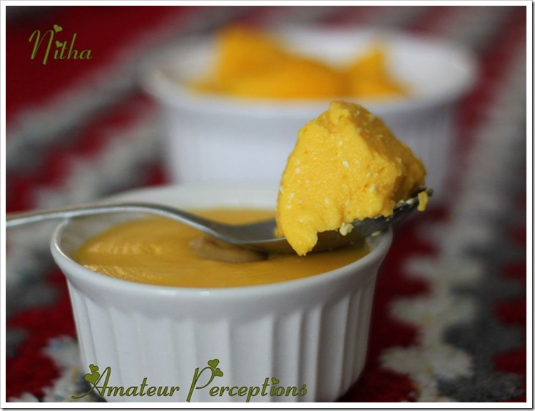 Mango and cheese pudding 4