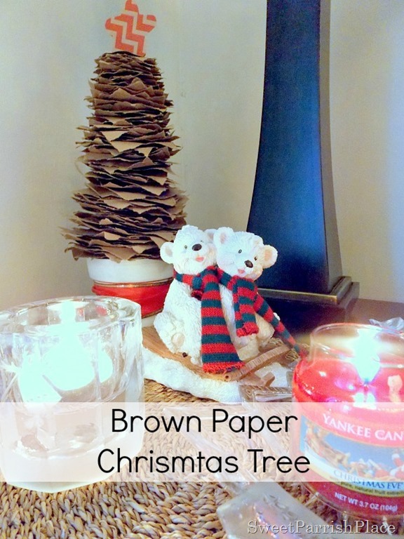 brown paper Christmas Tree1