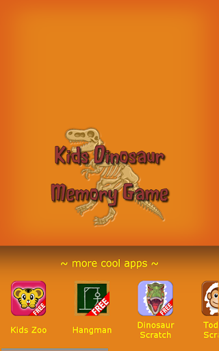 Kids Dinosaur Memory Game