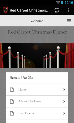 Red Carpet Christmas Dinner