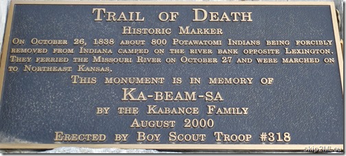 Oct 30, 2012: Missouri River crossing on Potowatamie Trail of Death