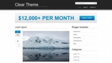 Clear theme blogger template 225x128