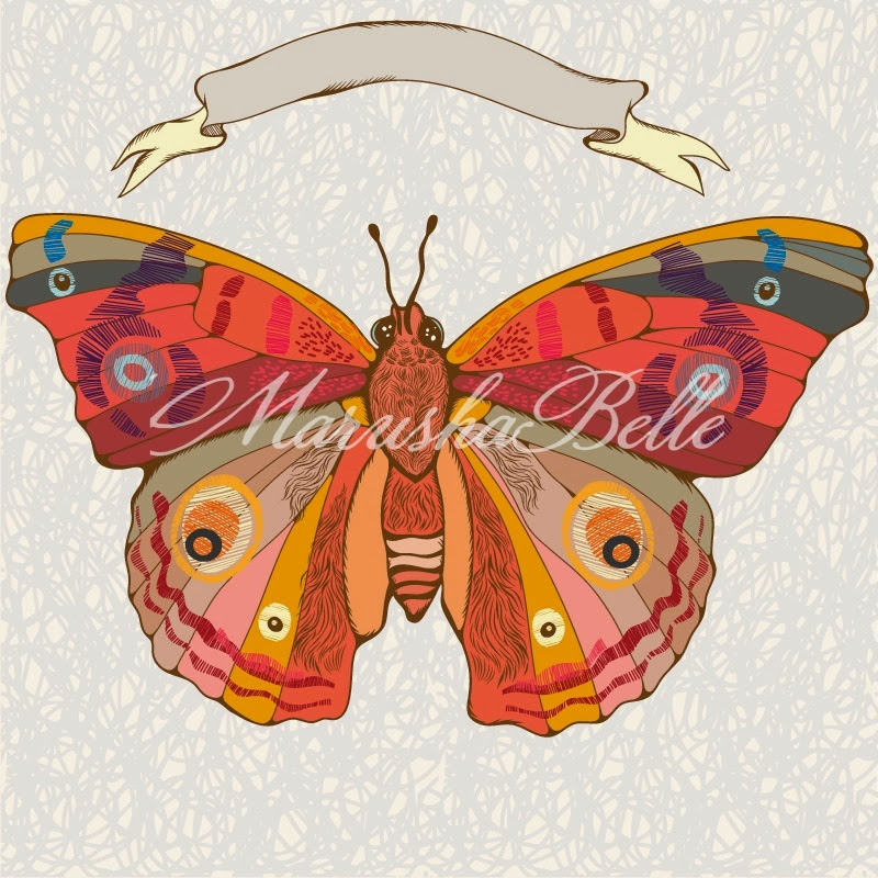 Butterfly graphic color
