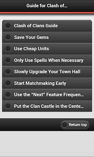 Guide For Clash Of Clans