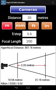Lastest Depth of Field Calc APK for Android