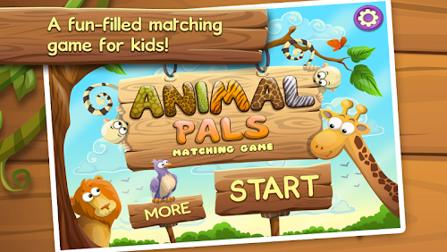 Android application Animal Pals Matching Game screenshort