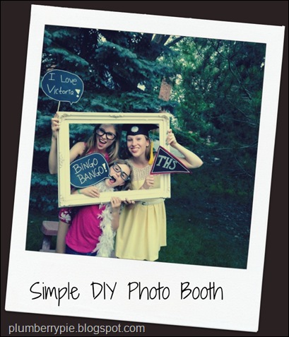 plumberry pie simple diy photo booth