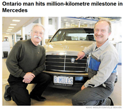 1 million km and still running (click to read article)