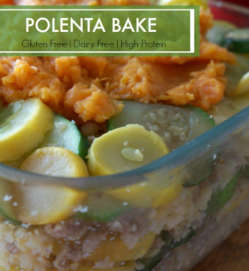 Polenta Bake a High Protein Clean Eating Dinner