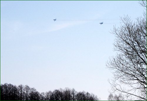 Украинские военные на учениях