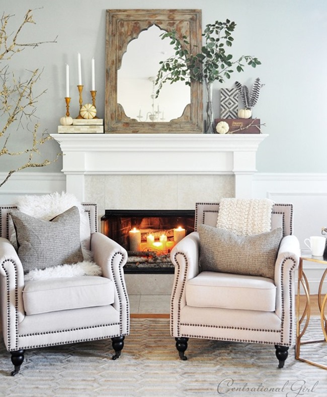 Five Ways To Style A Mantel Thoughtful Place Five Ways To Style A Mantel, Round Mirror Leaning On Mantle