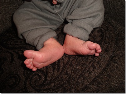 6.  Tiny feet