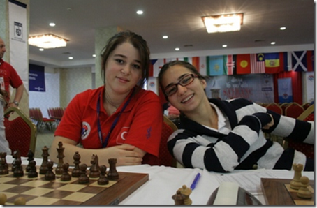 Gamze Nur Guney and Aleyna Yigit from Turkey Turkuaz Team