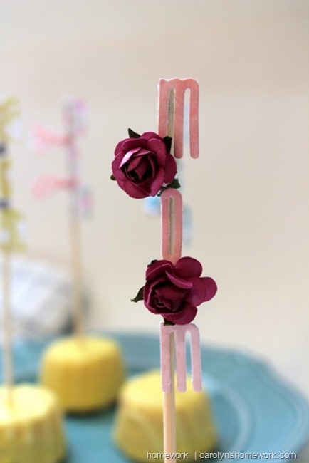 Mother's Day Cake Flags via homework | carolynshomework.com