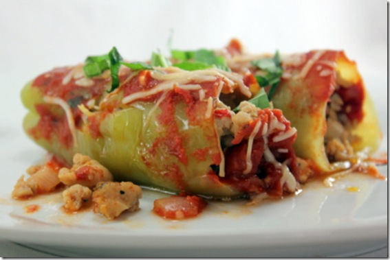 Confessions of a Former Couch Potato: Stuffed Banana Peppers