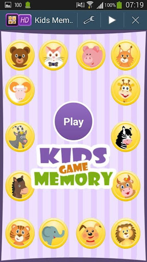 Animals Memory Game For Kids