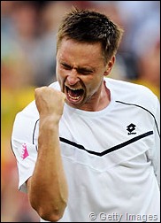 Robin Soderling came back from a two-sets deficit for the third time in his career.