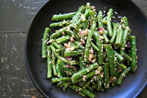 Green Bean Salad with Basil, Balsamic, and Parmesan (photo)