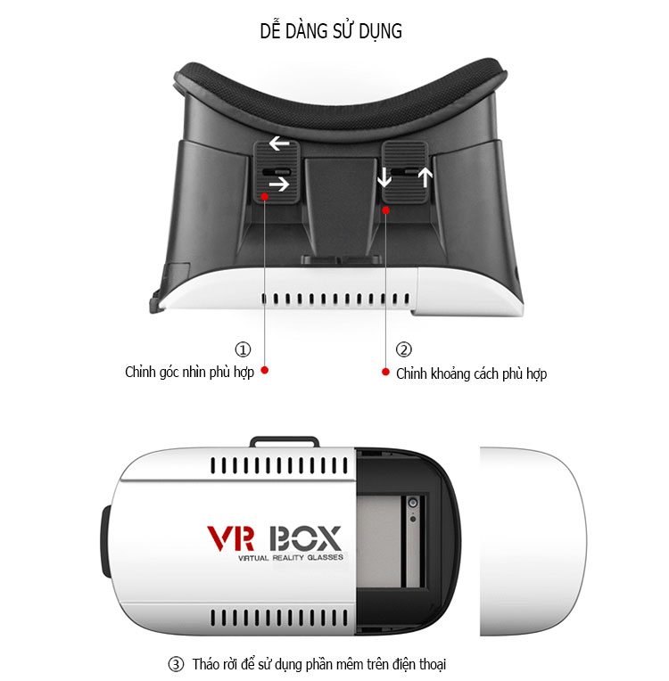 Thiết bị nghe nhìn: Siêu rẻ - Chất lượng tốt -  Kính 3D thực tế ảo VR Box 3D chỉ với 299k 26
