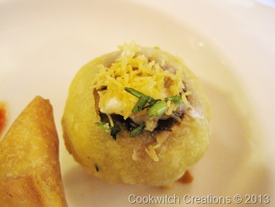 Puri stuffed with turkey mince and herbs Puri stuffed with turkey mince and herbs