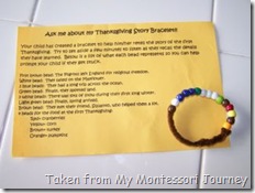 Thanksgiving Story Bracelet