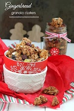 Gingerbread Granola Clusters - Start your morning off with all the flavors of classic gingerbread in a spiced and flavorful granola with big crunchy clusters @LifeMadeSweeter.jpg