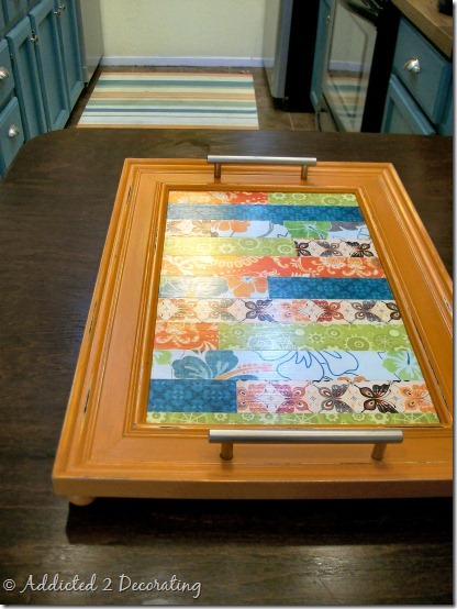 serving tray made from frame 4