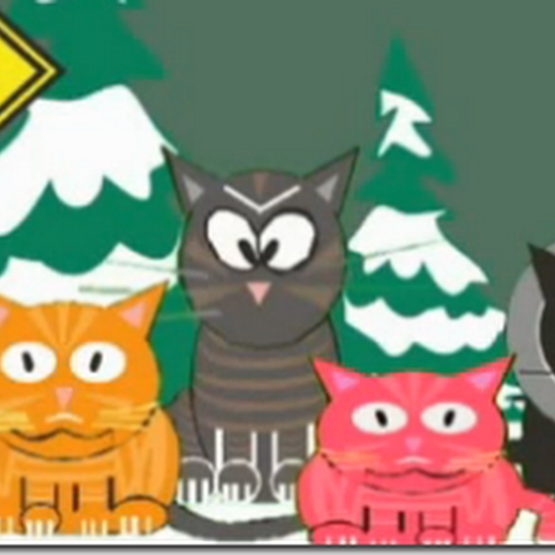 Video animación gatos Feliz Navidad