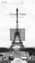 Cloudy Paris Atom Theme poster 3