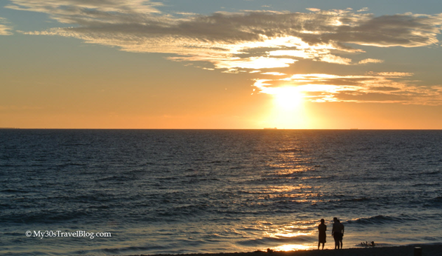 Stunning sunset at Cottesloe Beach, Perth