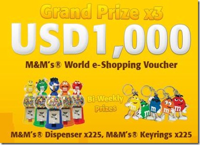 M&M's Global Character Elections --- Prizes