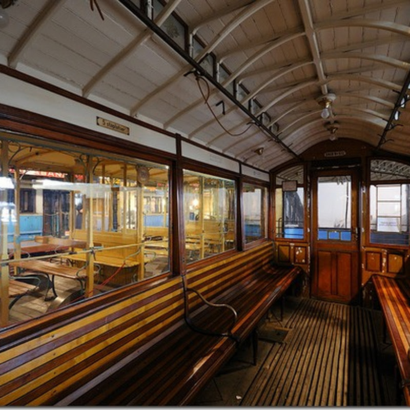 Trenes antiguos y modernos, Estocolmo museo del Transporte