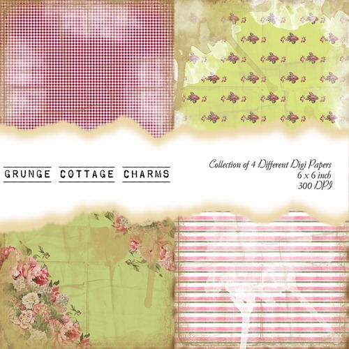 Grunge Cottage Charms Front Sheet