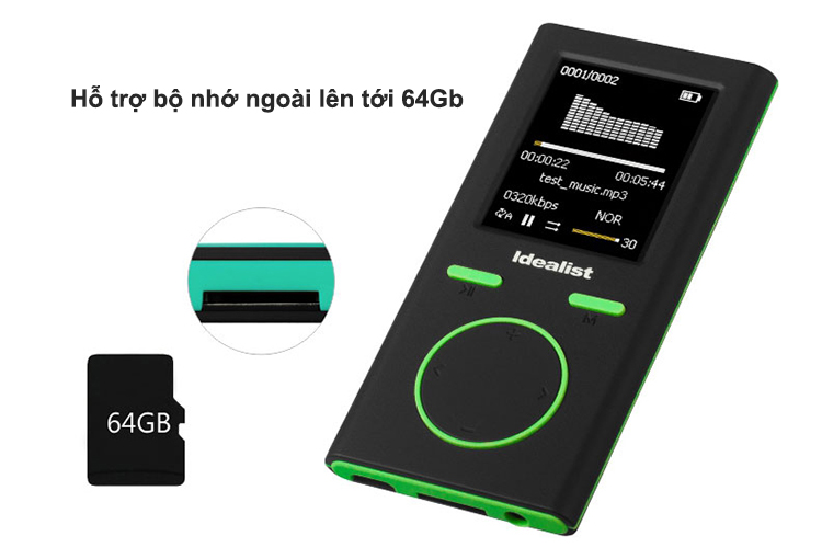 Máy nghe nhạc MP3 Hifi Lossless Idealist S1811 Idealist S1811