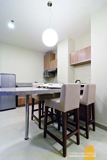 Kitchen and Breakfast Nook at Baguio City's Azalea Residences