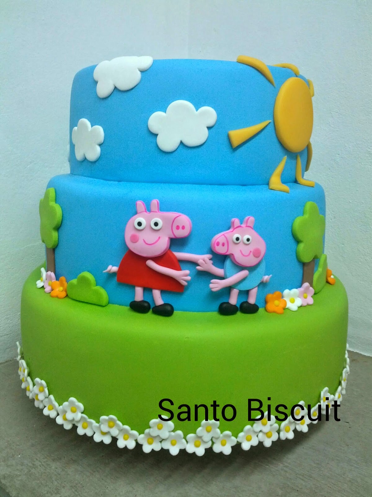 Santo Biscuit Bolo Peppa Pig Santo Biscuit Bolo Peppa Pig