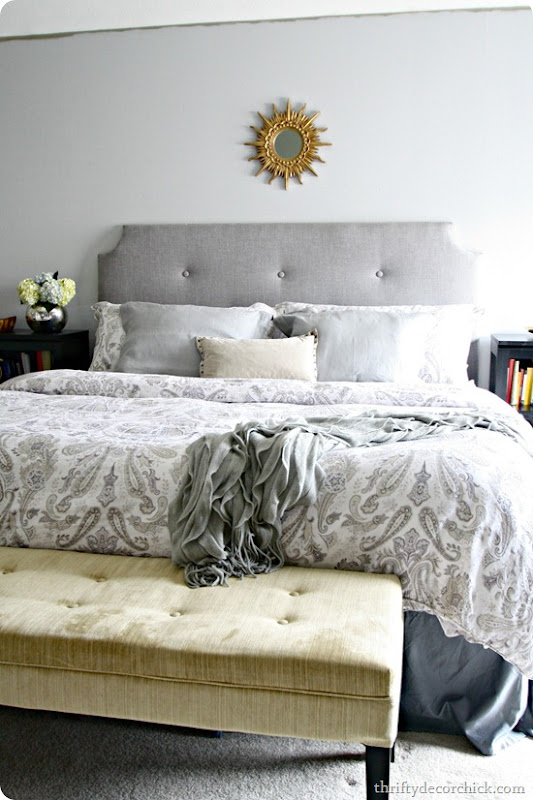 How to Make a DIY Tufted Headboard | Thrifty Decor Chick | Thrifty DIY,  Decor and Organizing