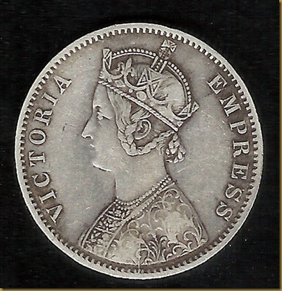 British India Coins 1 Ru 1890 Victoria Empress Sunday December 16 2017