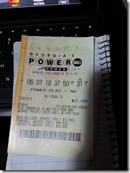 my unlucky pb ticket