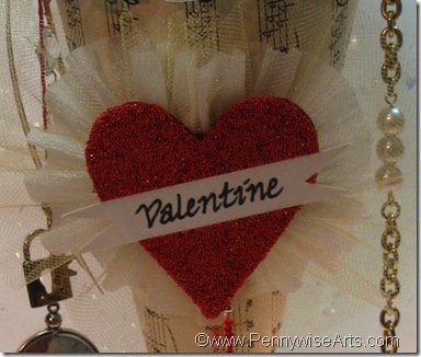 Victorian Valentine Cone heart