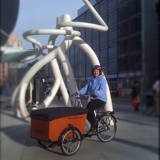 Box cargo bike in Calgary