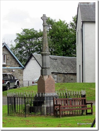 Memorial to Rev: James Stewart 1700-1789 who translated the New Testament into Gaelic.