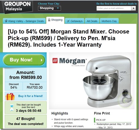 Morgan stand mixer groupon