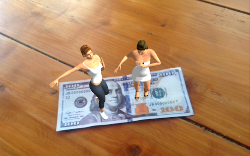 AR Dancing on Paper Money