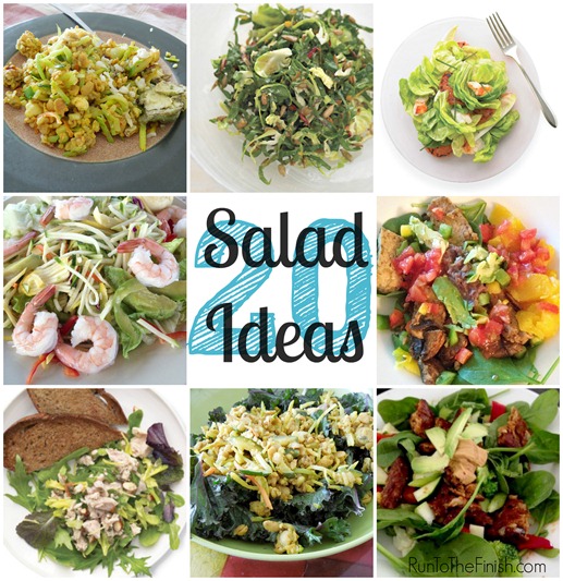 20 Creative, Healthy Salad Ideas for Lunch ~ Be Your Best Runner
