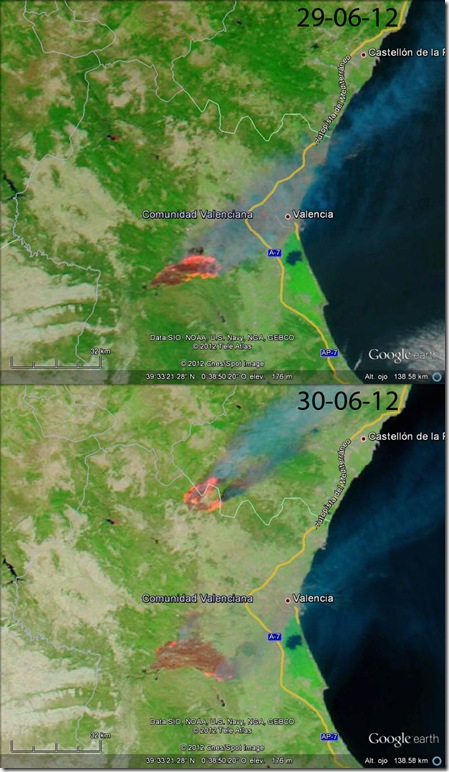 Comparación imagen MODIS
