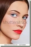 stock-photo-close-up-portrait-of-young-beautiful-woman-with-stylish-white-eyeliner-and-coral-matte-lipstick-131772008