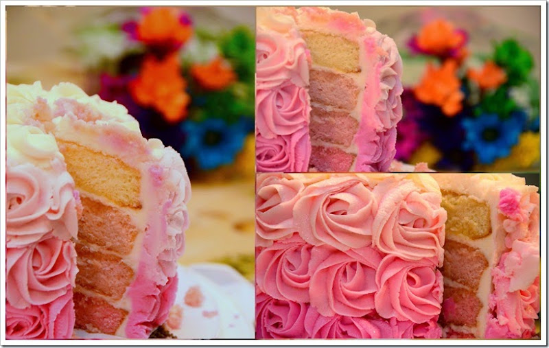 Rose Ombre Cake 4