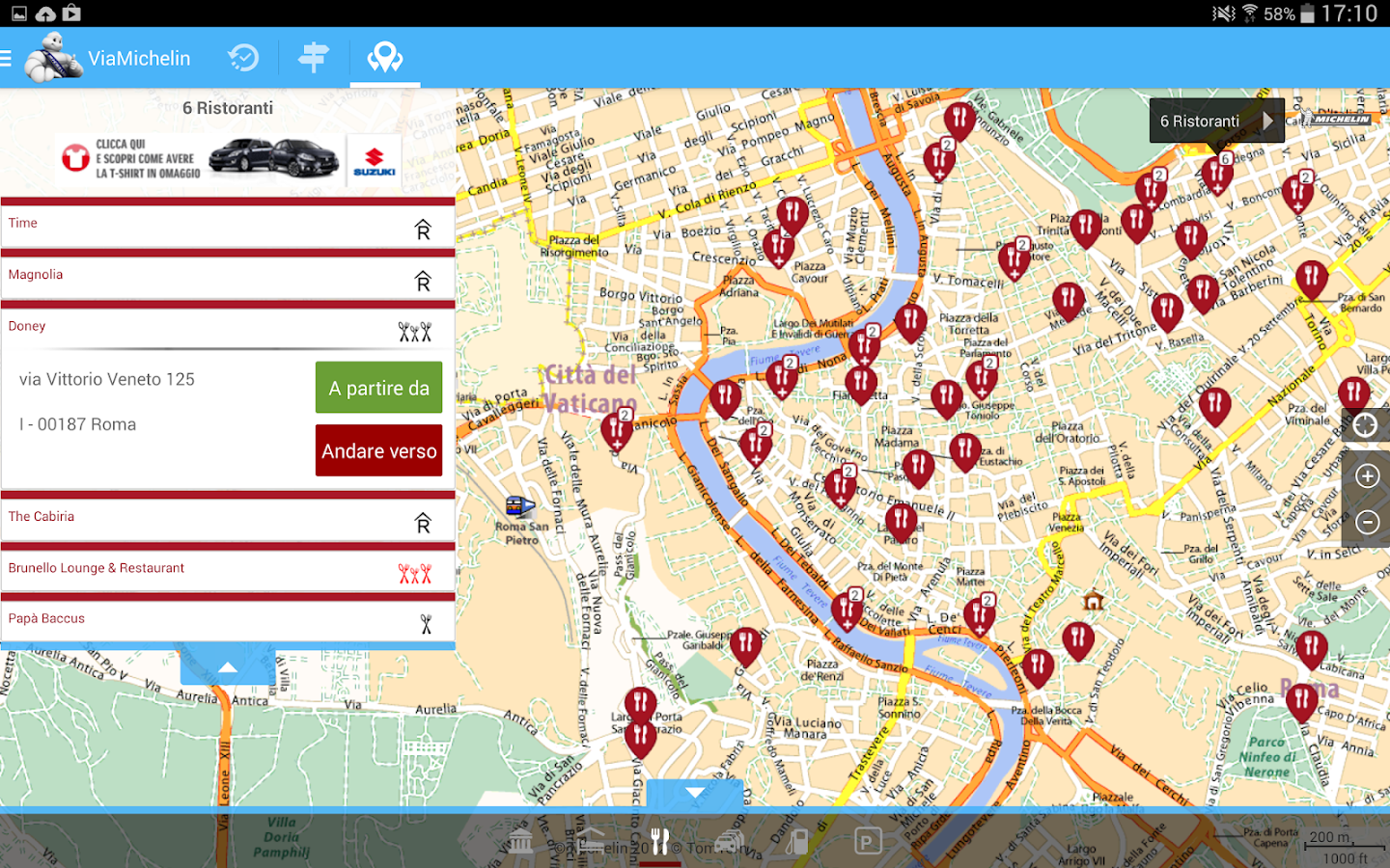 ViaMichelin Percorsi e mappe App Android su Google Play