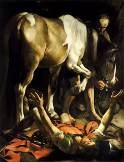 Conversion on the Way to Damascus (1601), by Caravaggio, Santa Maria del Popolo, Rome
